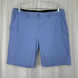 Zella Mens Golf Shorts 36 Light Blue Stretchy Performance Activewear Pockets